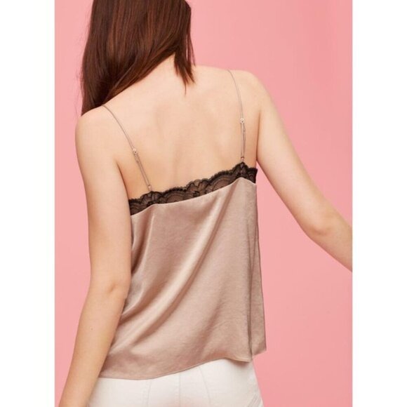 NWT LITTLE MOON Aritzia Marigold Lace Camisole Sz XS Denude Palm Pink - Picture 4 of 9